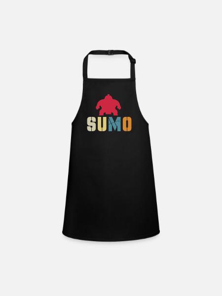 Sumo - Children's Apron - black - Front