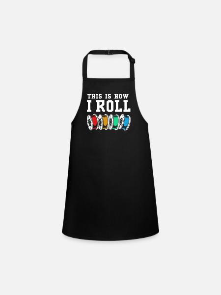 3D Printing Printing Prototype - Children's Apron - black - Front