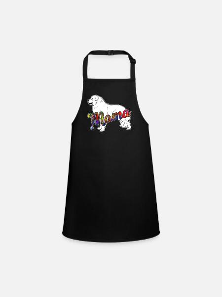 Great Pyrenees Great Pyrenees Mama - Children's Apron - black - Front