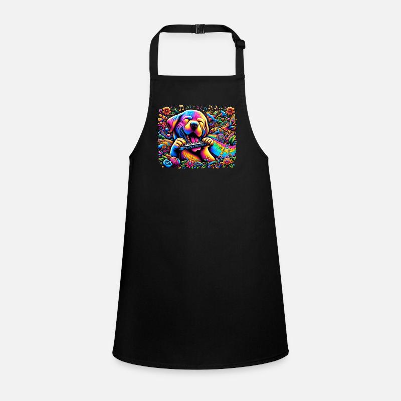 Harmony Dog: Harmonica Vibes Children's Apron
