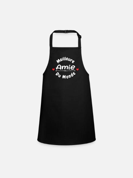 Meilleure Amie du Monde - Tablier Enfant - noir - Devant