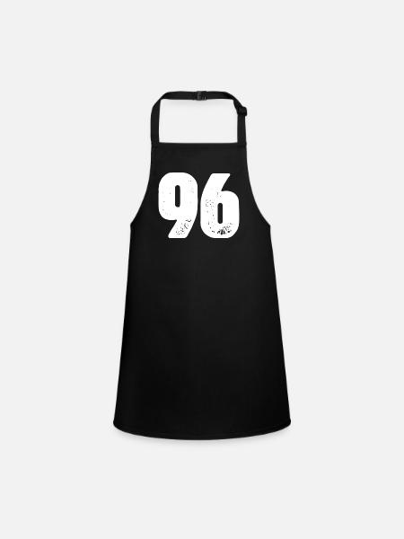 96 Maillot numéro - Tablier Enfant - noir - Devant