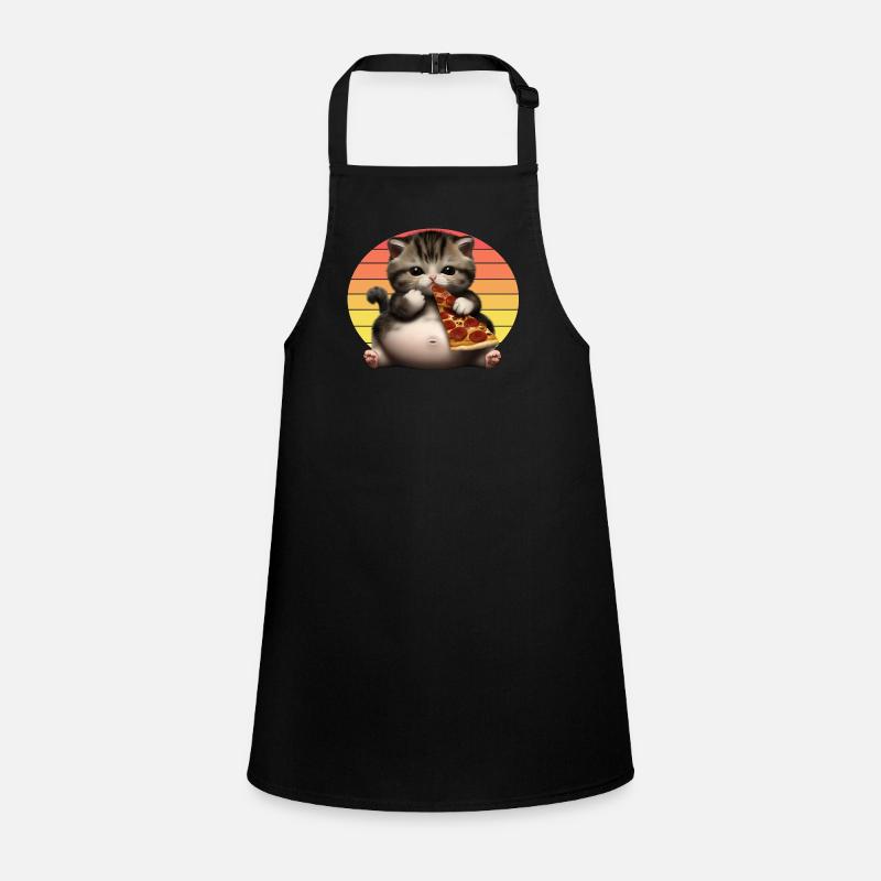 Chat amateur de pizza Tablier Enfant
