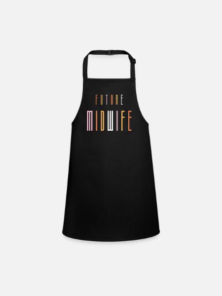 Future Midwife Nurse Nursing Student Grad Student - Children's Apron - black - Front