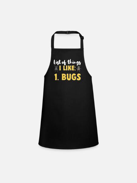 Insektensammler Insekten Käferliebhaber Entomologe - Children's Apron - black - Front