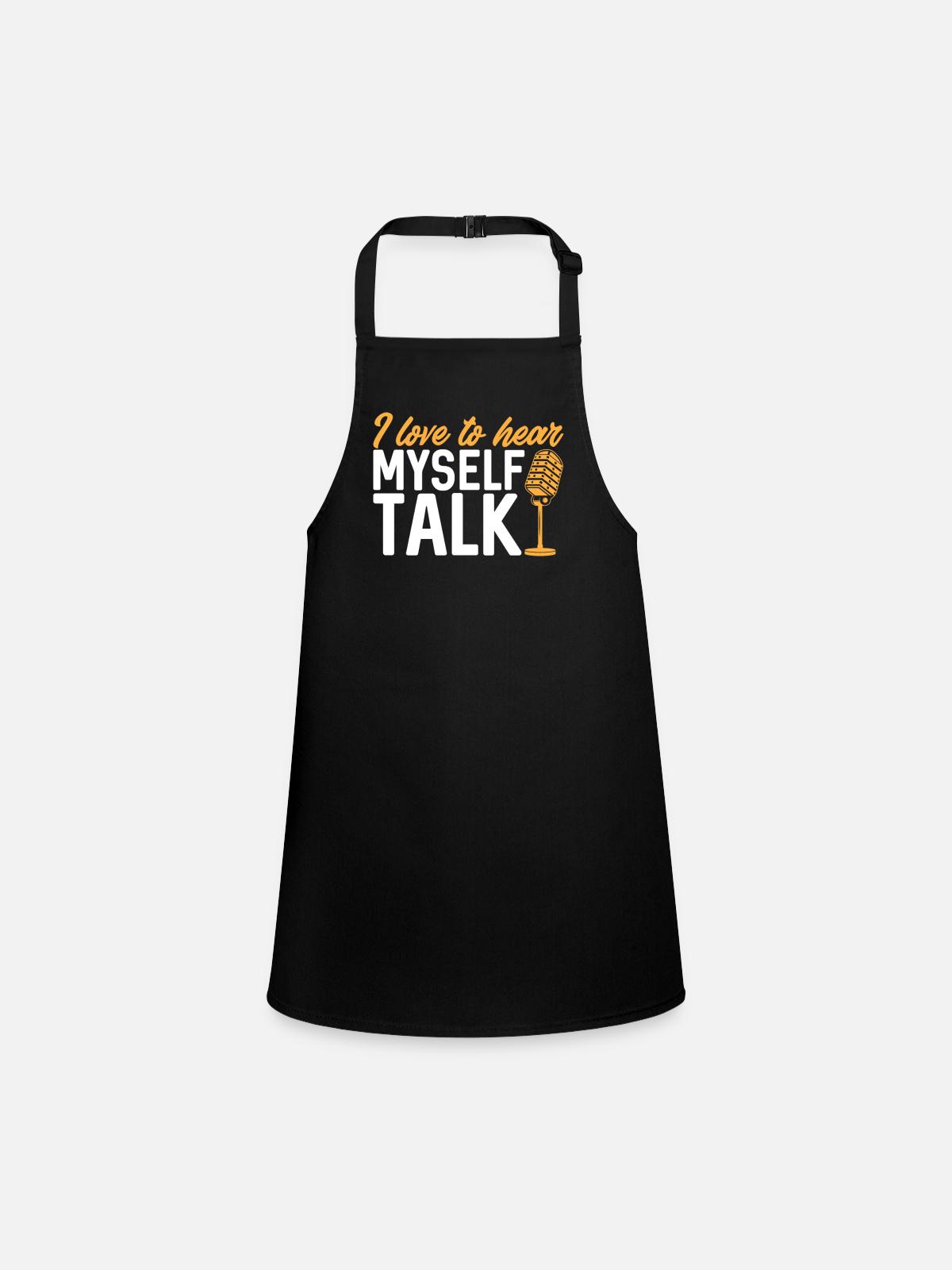 Podcaster Podcast - Children's Apron - black - Front