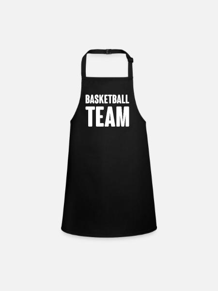 Équipe de basket-ball - Tablier Enfant - noir - Devant