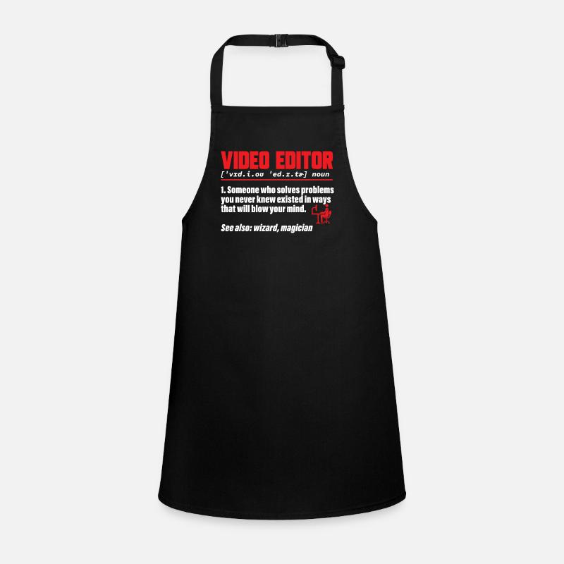 Video Editor Filmmaker Videographer Children's Apron