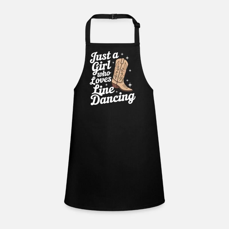 Line Dancing Dancing Dancers Children's Apron