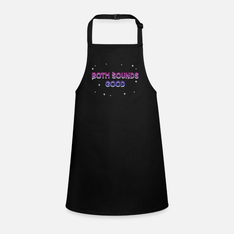 Both Sounds Good Bisexual LGBTQ Bi Pride Funny Children's Apron