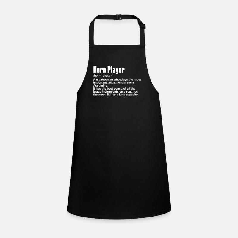 Horn Instrument Player Definition Children's Apron