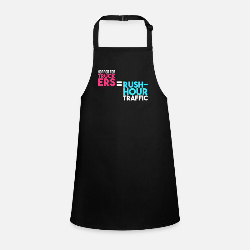 Horror for truckers = rush hour Children's Apron