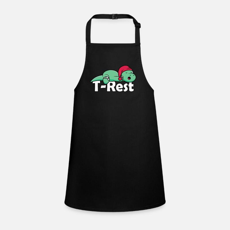 T-Rest - T-Rex endormi jeu de mots Dino Tablier Enfant