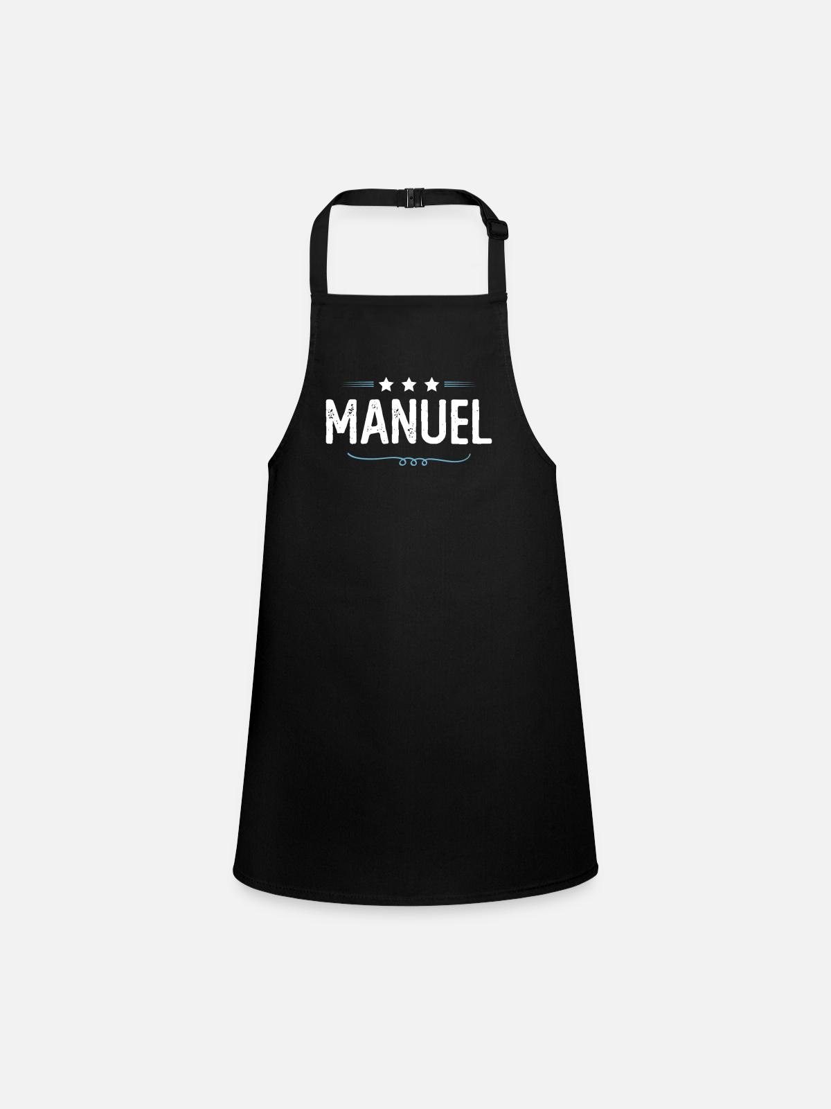 Manuel - Tablier Enfant - noir - Devant