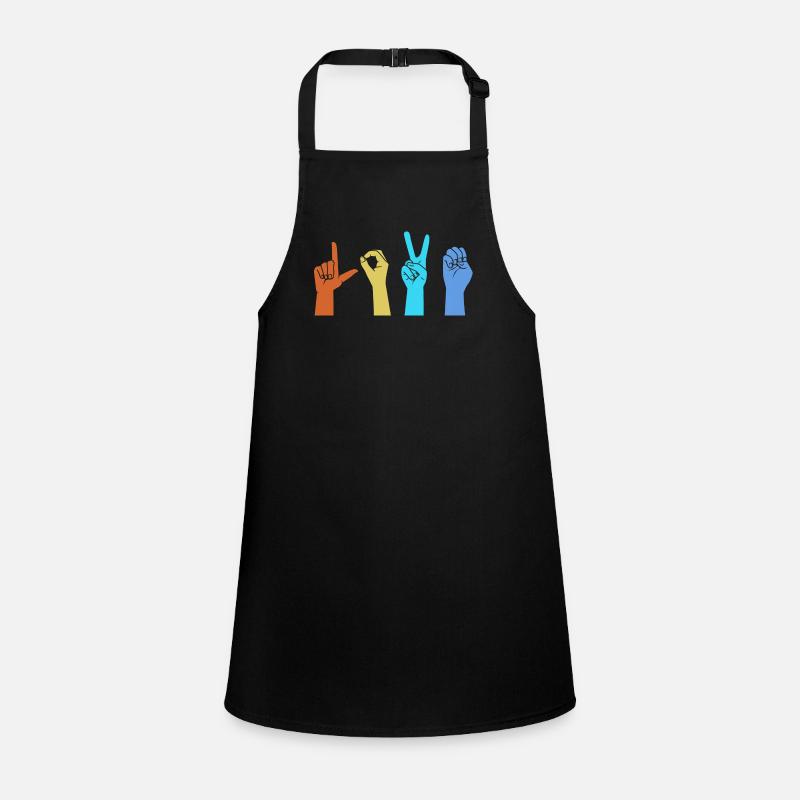Sign language sign ASL deaf Children's Apron
