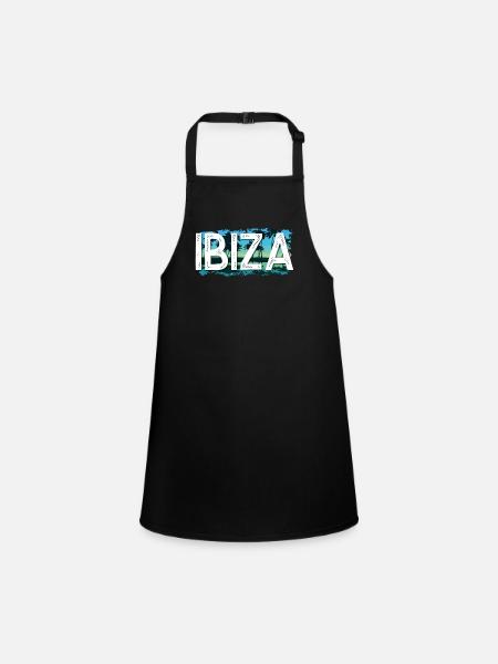 Ibiza - Schürze für Kinder - Schwarz - Vorne