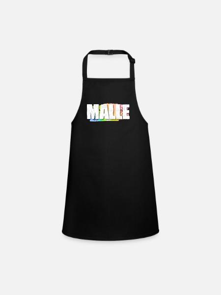Malle - Children's Apron - black - Front