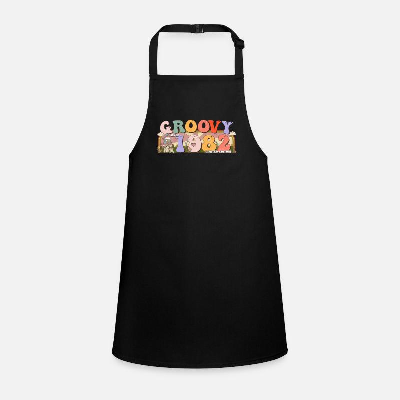 Groovy seit 1982 Retro Hippie 41. Geburtstag Schürze für Kinder