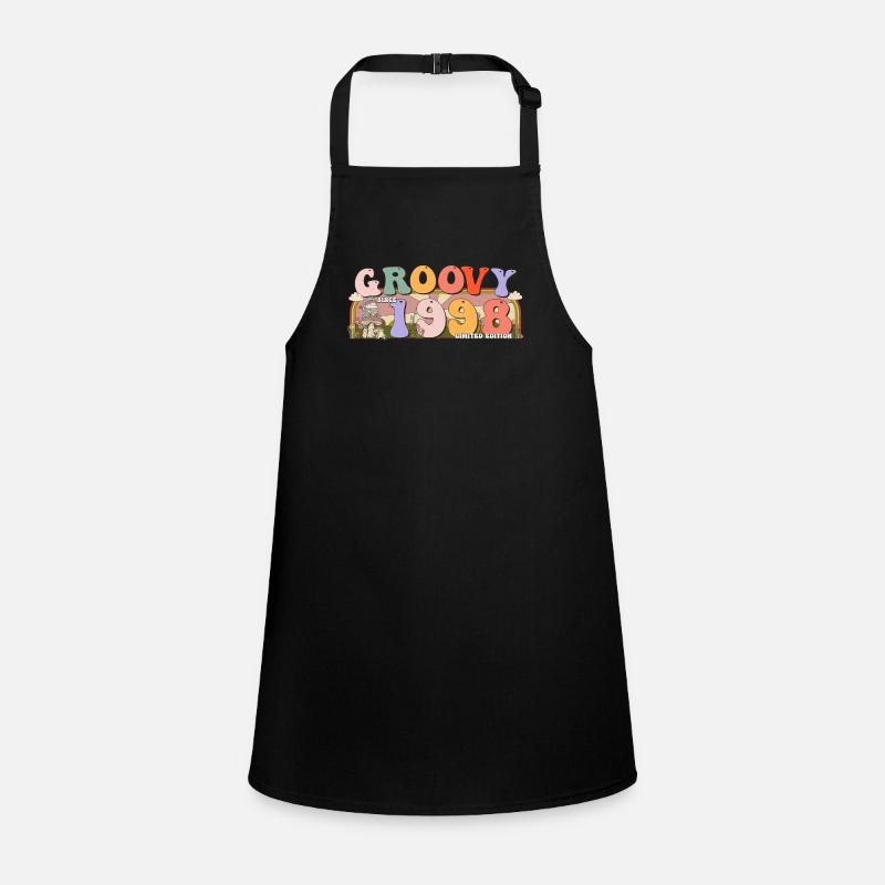 Groovy seit 1998 Retro Hippie 25. Geburtstag Schürze für Kinder