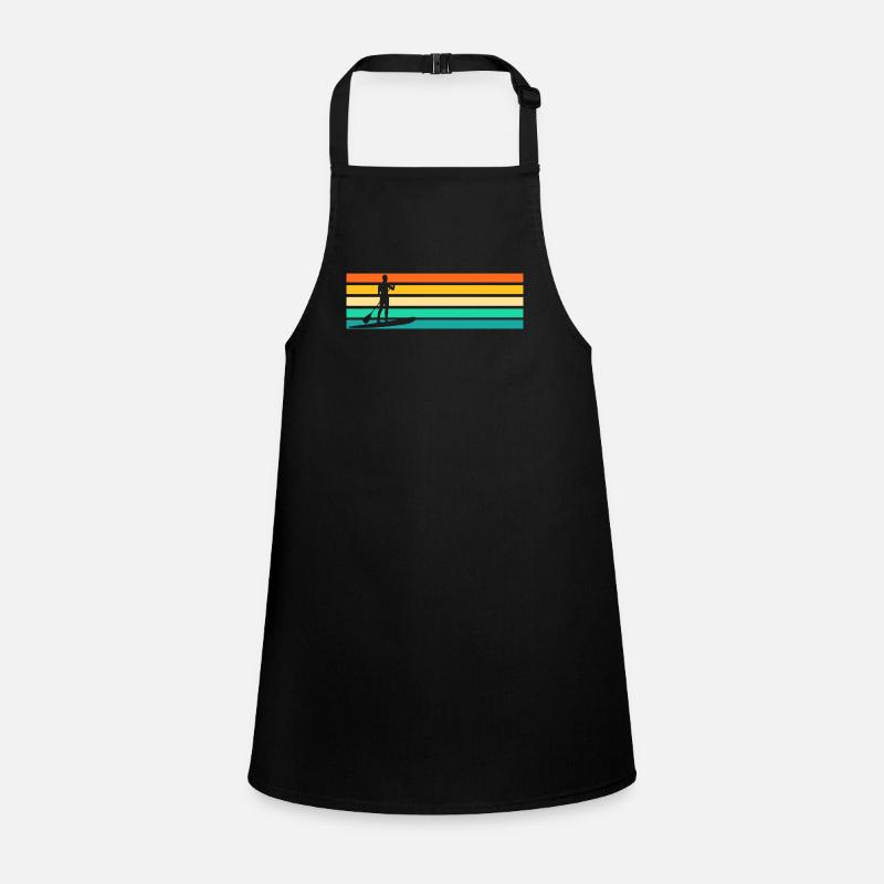 Retro Stand Up Paddling Children's Apron