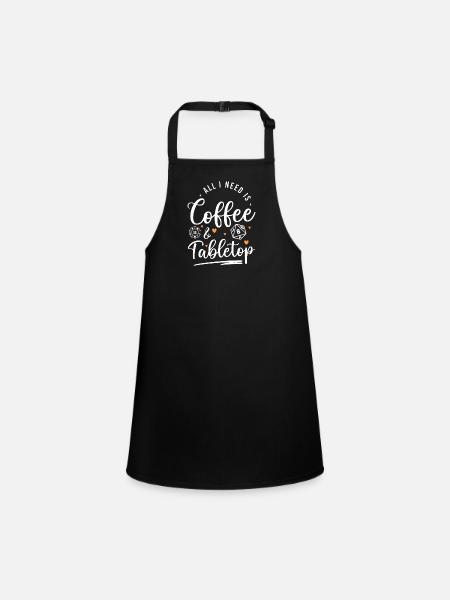 Game Night Game Chess Card Game - Children's Apron - black - Front