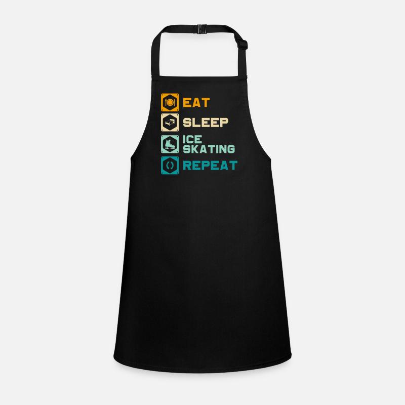 Eisläufer Winter Bahn Schürze für Kinder