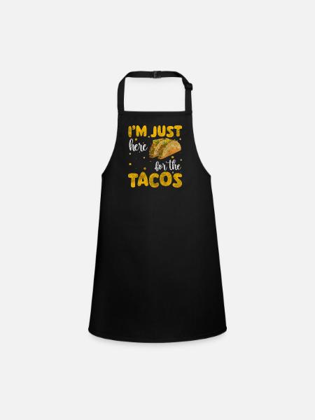Mexican Hunger Celebration Sombrero - Children's Apron - black - Front