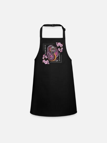 Orient Oriental Legends Time Travel - Children's Apron - black - Front