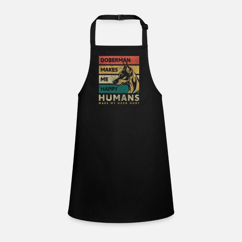Doberman security guard Children's Apron