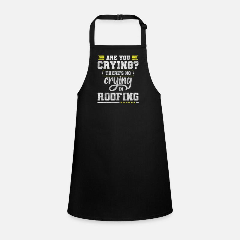 Roofing House Builder Held Children's Apron