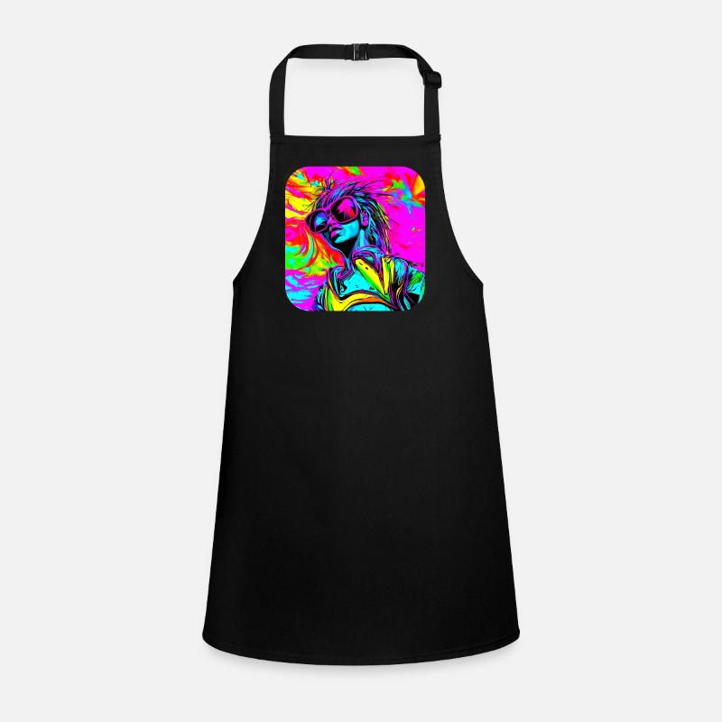 Neon Funky Pop Star Glow Party Children's Apron