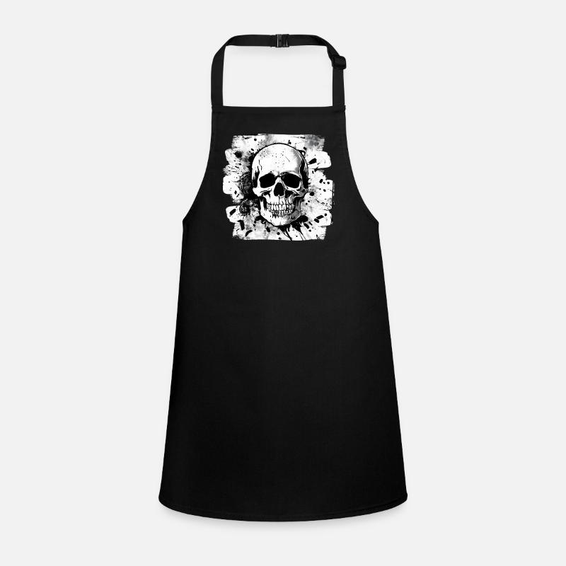Skull Heavy Metal Rocker Tattoo Children's Apron