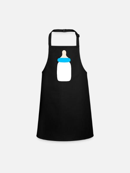 Bébé 2025 Naissance Famille Idée Cadeau - Tablier Enfant - noir - Devant