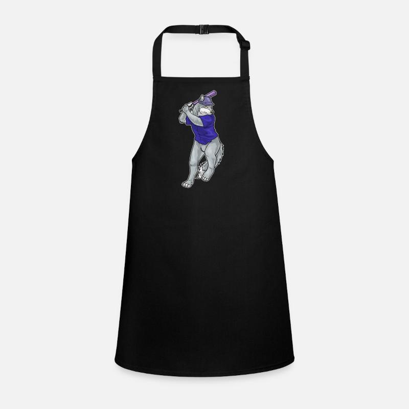 Wolf Baseball Baseballschläger Schürze für Kinder