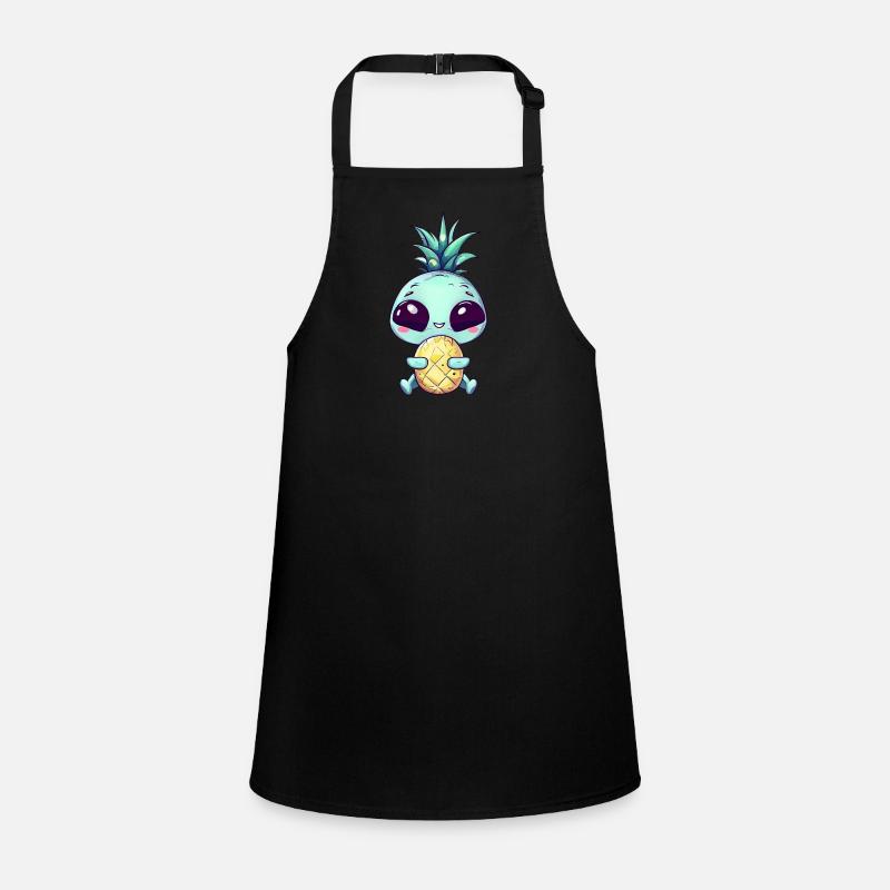 Alien avec coiffure punk ananas Tablier Enfant
