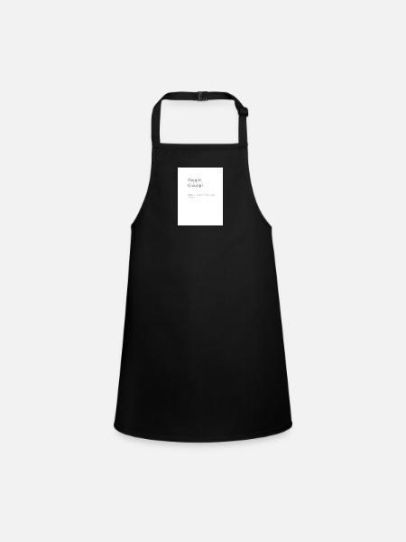 Hoppie Galoppi - Children's Apron - black - Front