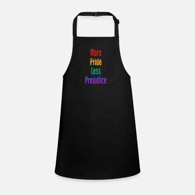 More Pride Less Prejudice rainbow Children's Apron