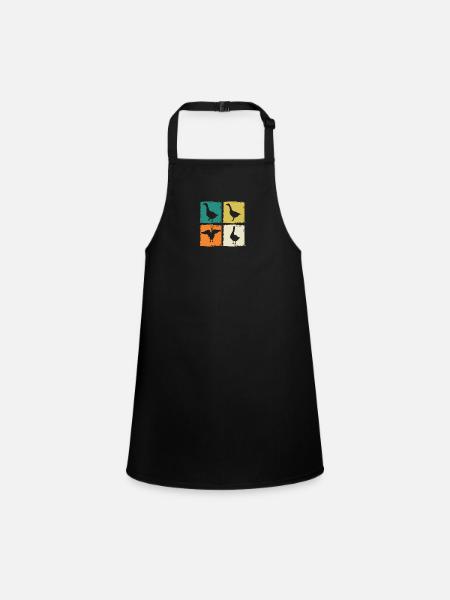 Goose - Children's Apron - black - Front