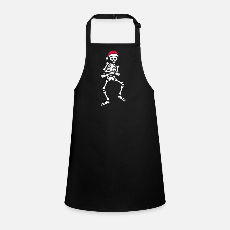 Skibidi challenge meme skeleton Christmas dance Children's Apron