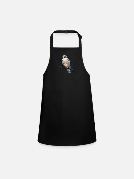 Birdie - Children's Apron - black - Front