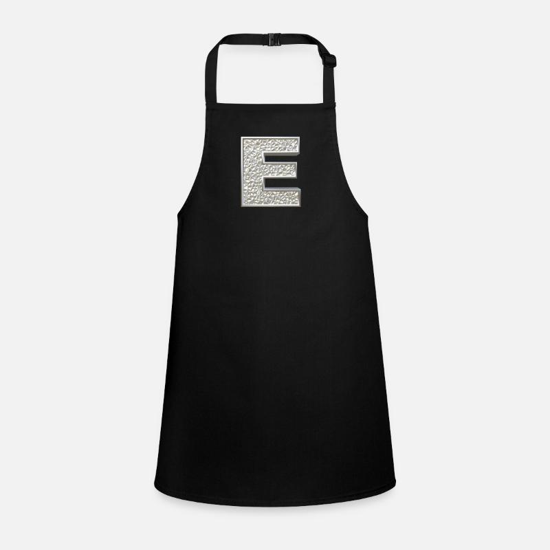 E, letter, letter E, initial, initial E, monogram, Children's Apron