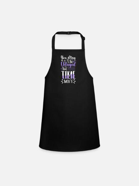 Time Symbol Form Company - Children's Apron - black - Front