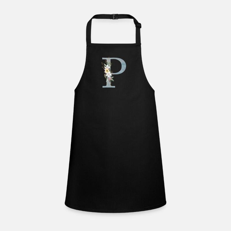 Spring Flowers Monogram P Children's Apron