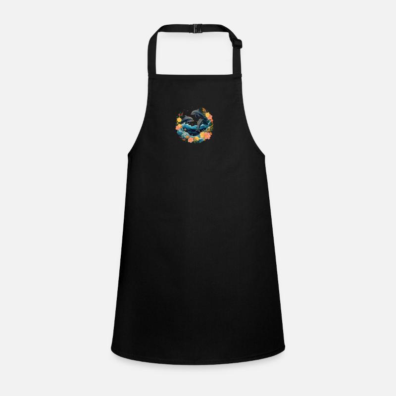 Three Dolphins under Water Children's Apron