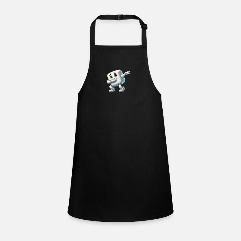 Cute Marshmallow Dab Cartoon Children's Apron