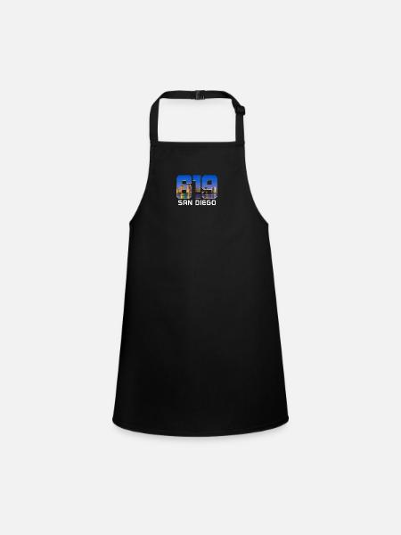San Diego Californie Vintage Souvenir - Tablier Enfant - noir - Devant