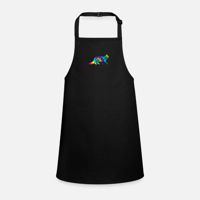 Cat Maine Coon Tie Dye Children's Apron