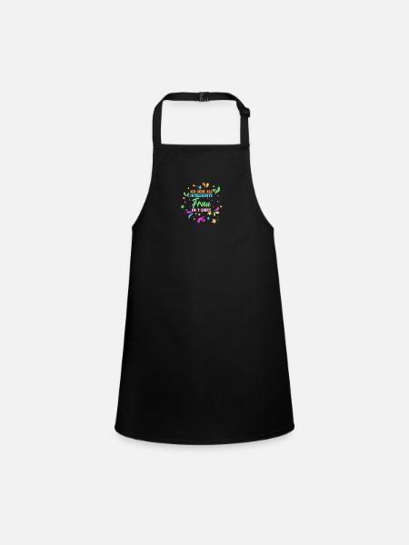 Costume de carnaval Carnaval - Tablier Enfant - noir - Devant