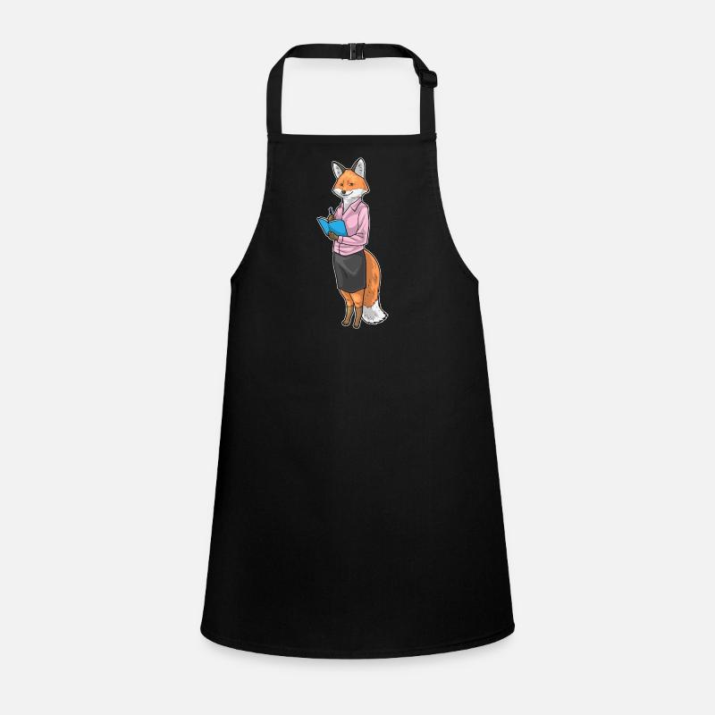 Fox Secretary Notebook Office Children's Apron