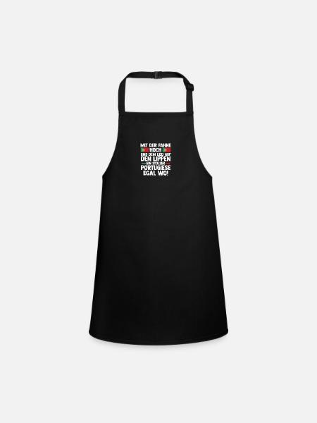 Portuguese Portugal - Children's Apron - black - Front